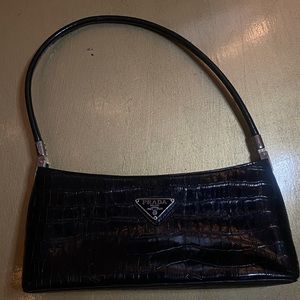 Prada crocodile purse